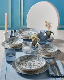 Hermia Juego de Cena de Porcelana de 24 Piezas Multicolor